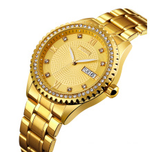 New Model Skmei 9221 Automatic Watch Men Wrist OEM Luxury Gold Silver Wristwatch OEM